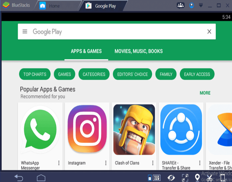 windows 10 google play store download