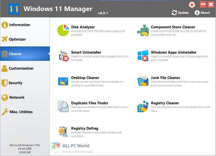 Windows 11 Manager v1.2.9 - Windows 11 Manager v1.2.9 Full Version Crack